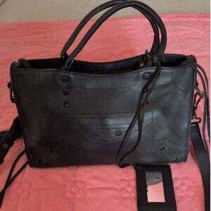 AUTHENTIC BALENCIAGA MATTE BLACK OUT CALFSKIN SMALL HANDBAG PERFECT CONDITION
